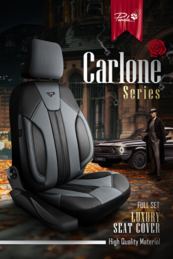 Panda Kılıf Panda Carlone Series Full Leather Car Seat Cover - Full Set