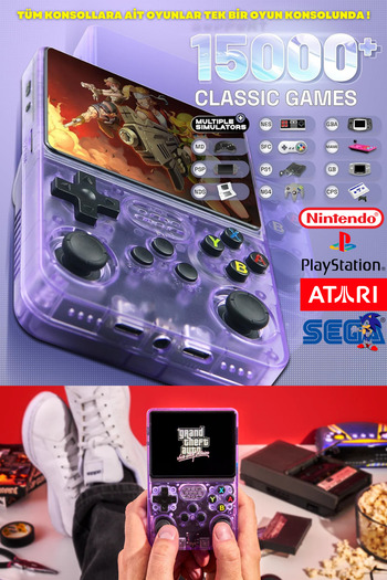 Omaze R36s Oyun Konsolu Güncel El Atarisi 15.000 Oyun Hd Ekran Retro Oyunlar
