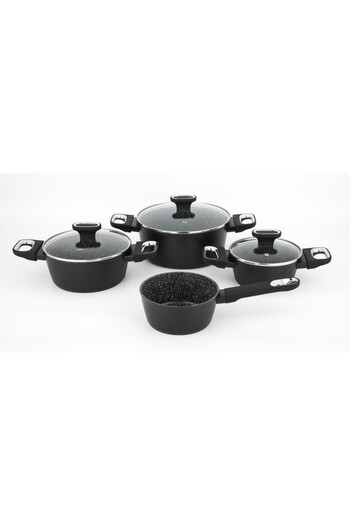 Carl Schmidt Sohn Marburg Plus cookware set, aluminum, black, non-stick