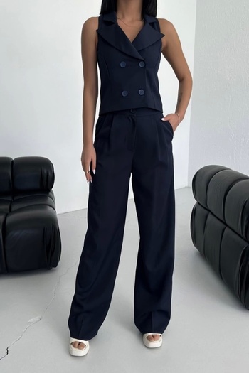 JARDİN ALLURE Shawl Collar Buttoned Vest