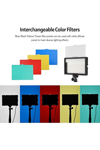 AZT 8 Inç 19cm 13w 120 Led Fotograf Ve Video Işığı Ve Mini Tripod Vlog Ürün Youtube Canlı Yayın Vb