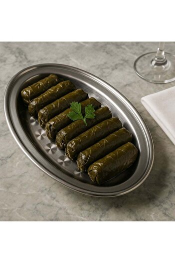 ALMUFARREJ Oval Plate, Stainless Steel Oval Set, 26 cm