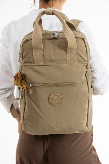 OLDSO Sanmorris Unisex Αδιάβροχο τσαλακωμένο ύφασμα πολλαπλών ματιών Σχολείο φορητού υπολογιστή μεγάλου μεγέθους και σακίδιο πλάτης