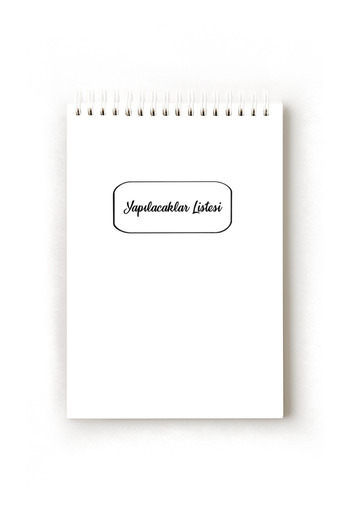 Handeto Kraft Simple Minimalist Turkish to Do List, A5 to Do List, Planner, Task List, Planner
