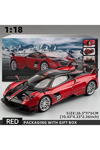 Choice red with box 1:18 Pagani Huayra BC Blu Francia/Candy Blue with Carbon Accents 1/18 Model Car by Auto