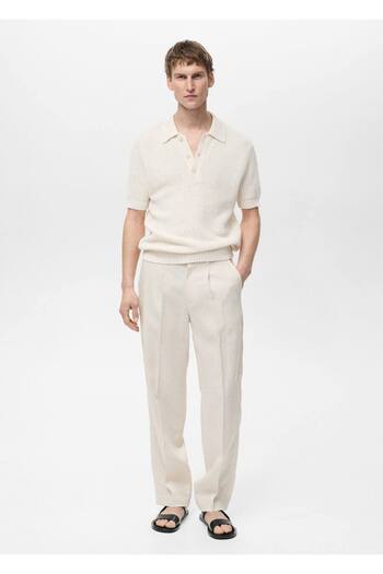MANGO Man 100% Linen Culottes