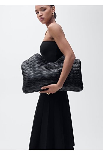MANGO Woman Strapless knitwear dress