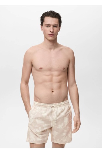 MANGO Man Μαγιό με floral print