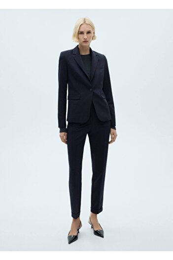 MANGO Woman Straight cut fabric pants