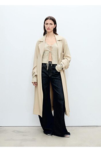 MANGO Woman Belted Soft Trench Coat