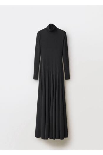 MANGO Woman Kloş ponte elbise