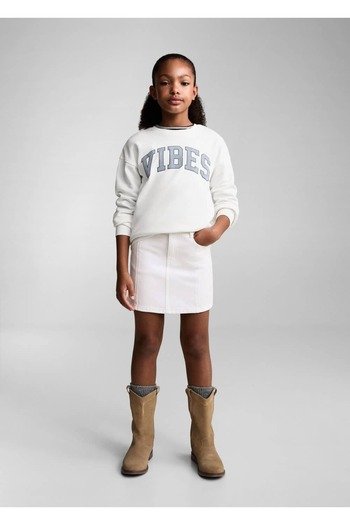MANGO Kids Fusta mini din denim