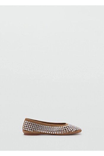 MANGO Woman Strass taşlı die cut babet