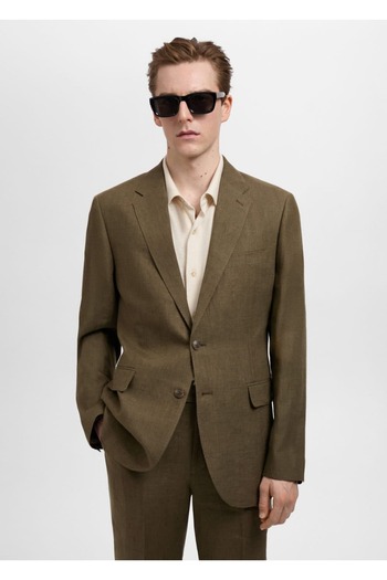 MANGO Man American Suit 100% Linen Slim Fit