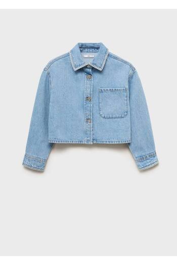 MANGO Kids Crop Denim Ceket