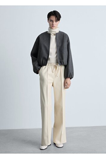 MANGO Woman Frap Bomber Jacket