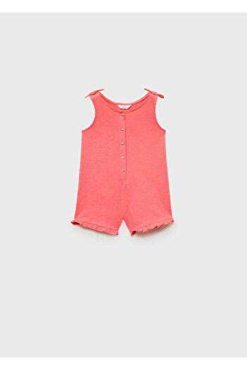 MANGO Baby Short Jumpsuit with Vine Details