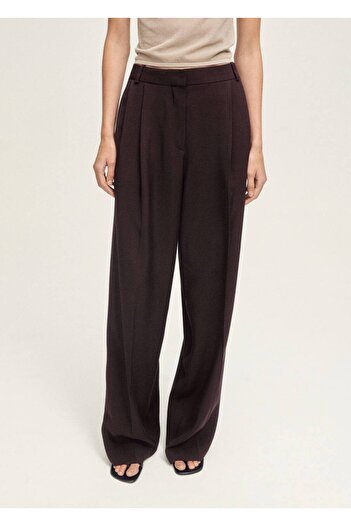 MANGO Woman Darted Wideleg Trousers