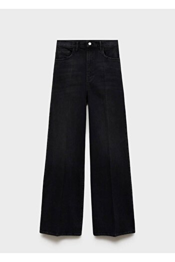MANGO Woman Yüksek belli Wideleg jean