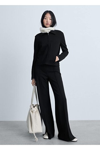 MANGO Woman Wideleg Split Pants