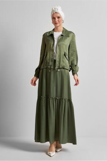 Alvina Skirt Satin Suit 45378