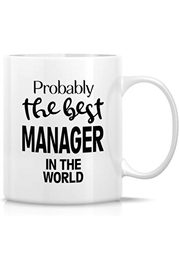 ritz Funny Mug - Best Manager in the World 11oz Ceramic for Coffee and Tea