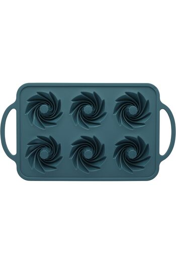 mastergold Silicone Bundt Cake Mold with 6 Cavities Nonstick Flexible Bakeware for Mini Cakes Muffins and Desse