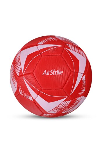 Nivia Air Strike Size 5 Football – Durable PU, Machine Stitched, Red