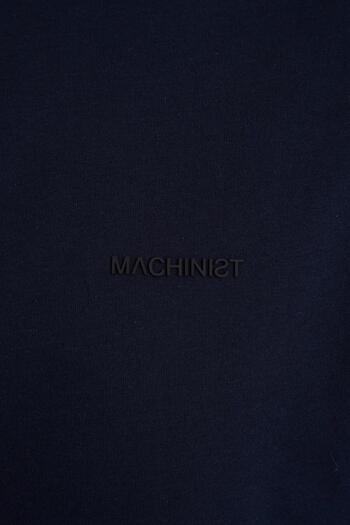 Machinist Ανδρικό μπλουζάκι Basic Relaxed από λεπτό βαμβακερό μπλε ναυτικό