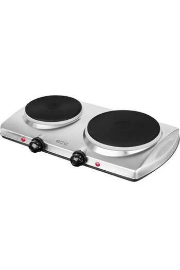ECG Electric hob EV 2512, 2 rings 185 mm and 155 mm, input power 1500W+1000W, steel