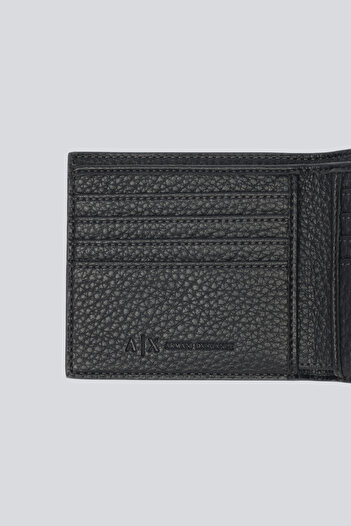 Armani Exchange Чоловічий гаманець з логотипом і внутрішніми відділеннями, темно-синій XM000168 AF11931-UB101