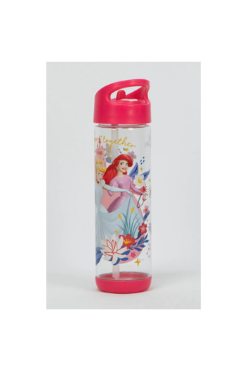 SUNCE Disney Princess Plastic Water Bottle with Straw 500 ml