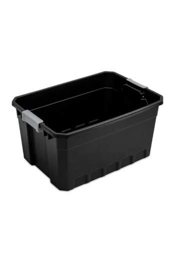 Sterilite Latch Closure Rectangular Stacker Storage Tote 19 Gal