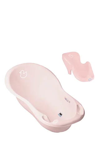Tega Baby Duck Pink 102 cm baby bathtub set with temperature sensor + anatomical bathtub support