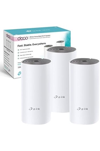 TP-LINK Deco E4 AC1200 Whole Home Mesh Wi-Fi System, Seamless and Speedy (AC1200), White