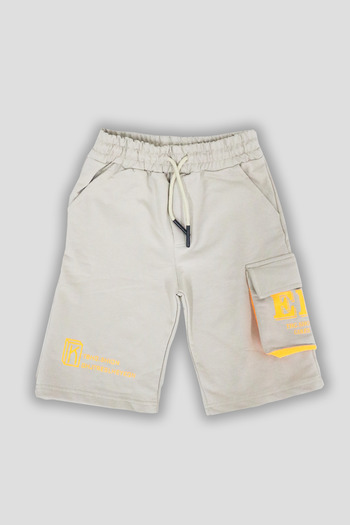 e-çocuk Boy's Er Printed Shorts with Flap Pockets - 1399