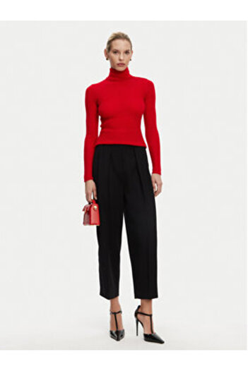 BALMAIN Women's Turtleneck DF0KF080KH25 Red