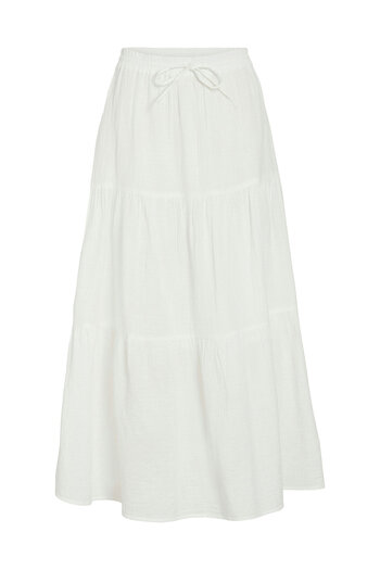 VILA Women's Maxi Skirt 14105428 White