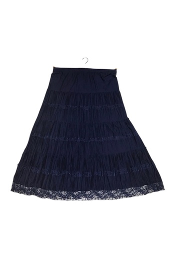 ECE GİYİM Women's Elastic Waist Folded Gypsy Skirt