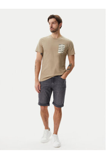 Calvin Klein Jeans Ανδρικό T-Shirt J30J327474 Μπεζ