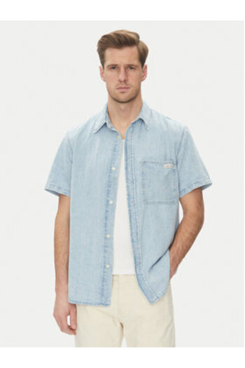 Calvin Klein Jeans Ανδρικό τζιν πουκάμισο J30J327180 Μπλε