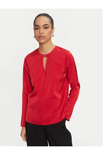 Calvin Klein Women's Blouse K20K207650 Red