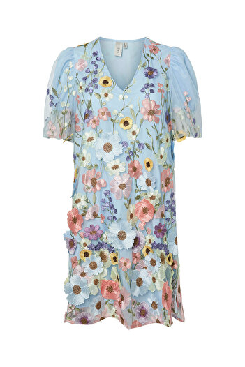 YAS Rochie de cocktail pentru femei 26037387 Albastru deschis
