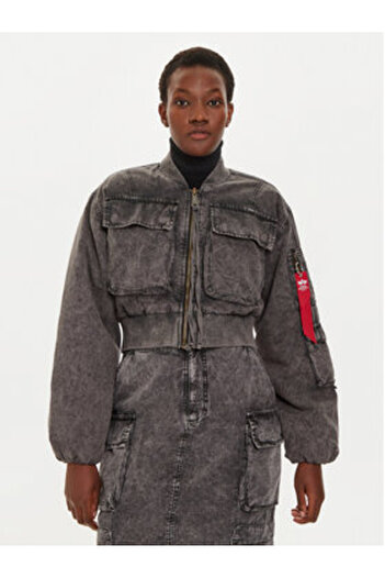 Alpha Industries Women's Bomber Jacket 148008 Gray