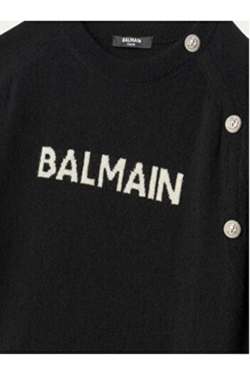 BALMAIN Pulover pentru fete BV9B00-Z2409 Negru