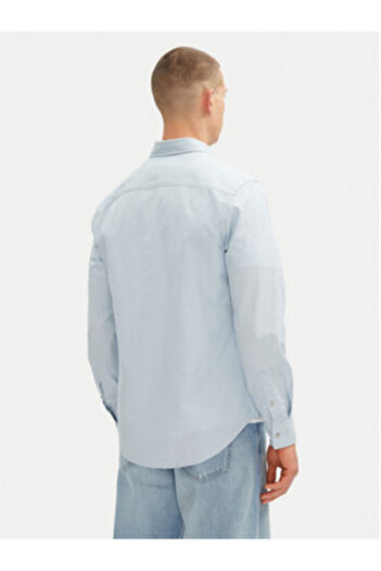 Calvin Klein Jeans Ανδρικό Πουκάμισο LV040EM125 Ανοιχτό Μπλε