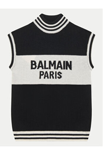 BALMAIN Pulover pentru fete BV9A51-Z2361 Negru