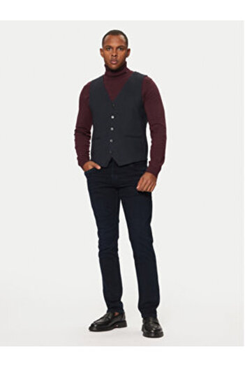 Tom Tailor Men's Suit Vest 1044114 Navy Blue