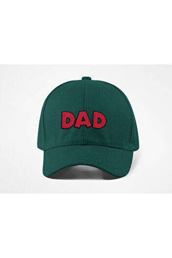 QUATEX Dad Embroidered Hat – Green 100% Cotton Gabardine Unisex Model