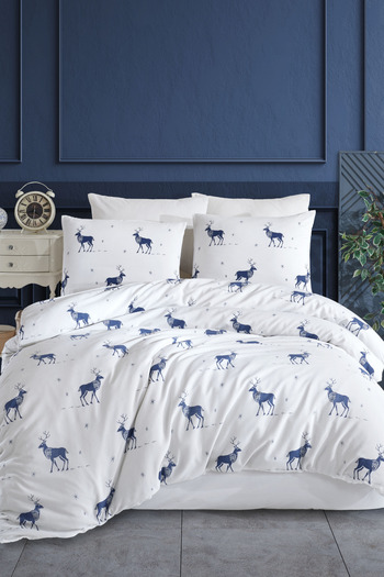 conzaliza Double Elastic Sheet Cotton Duvet Cover Set